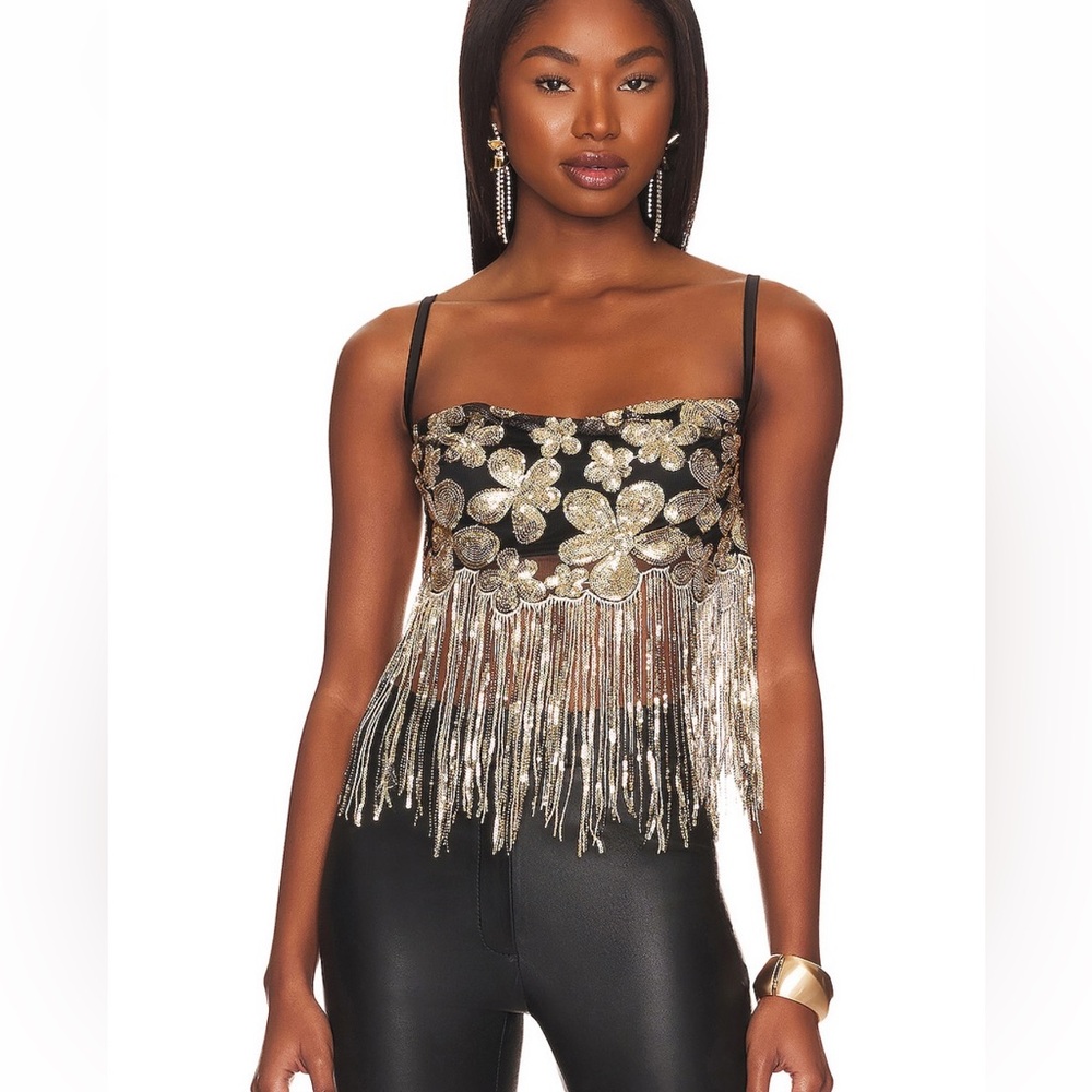 For Love and Lemons Colette Crop Top